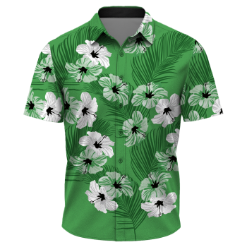 Men’s Green Floral Casual Shirt